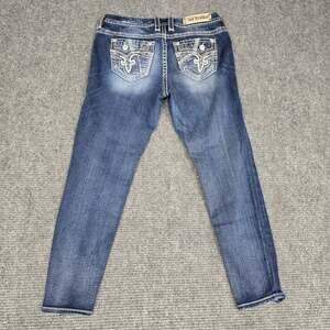 Rock Revival Ankle Skinny Jeans Womens 30 Distressed Betty Dark Wash Denim